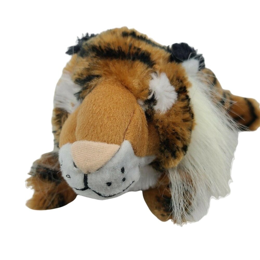Peek a Boo Toys Tiger Plush Orange Black Striped Big Cat Stuffed Animal Toy
